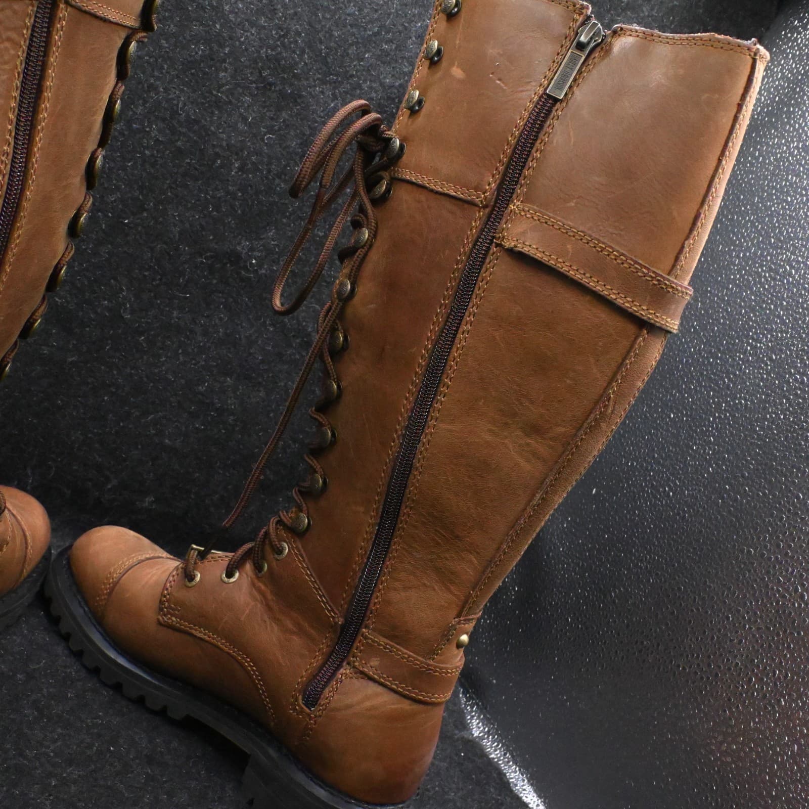Harley-Davidson Women's Beechwood 15" Motorcycle Boots Brown D83857 Size 7M - Thumbnail 13