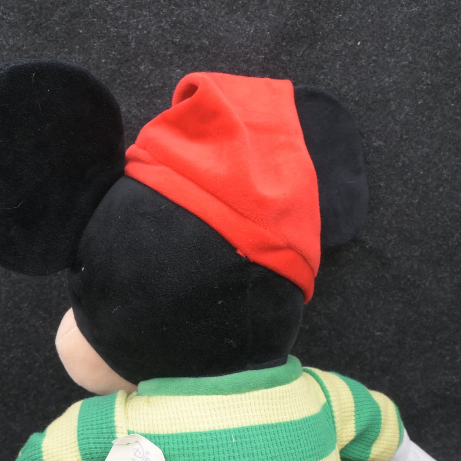 Disney Store Mickey Mouse Plush 18" Christmas Green Pajamas Reindeer Slippers NW - Thumbnail 7