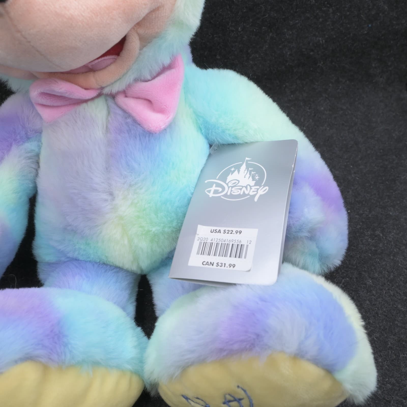 CUDDLY MICKEY MOUSE PLUSH EASTER BUNNY DISNEY STORE 2020 LOGO ON FOOT - Thumbnail 5
