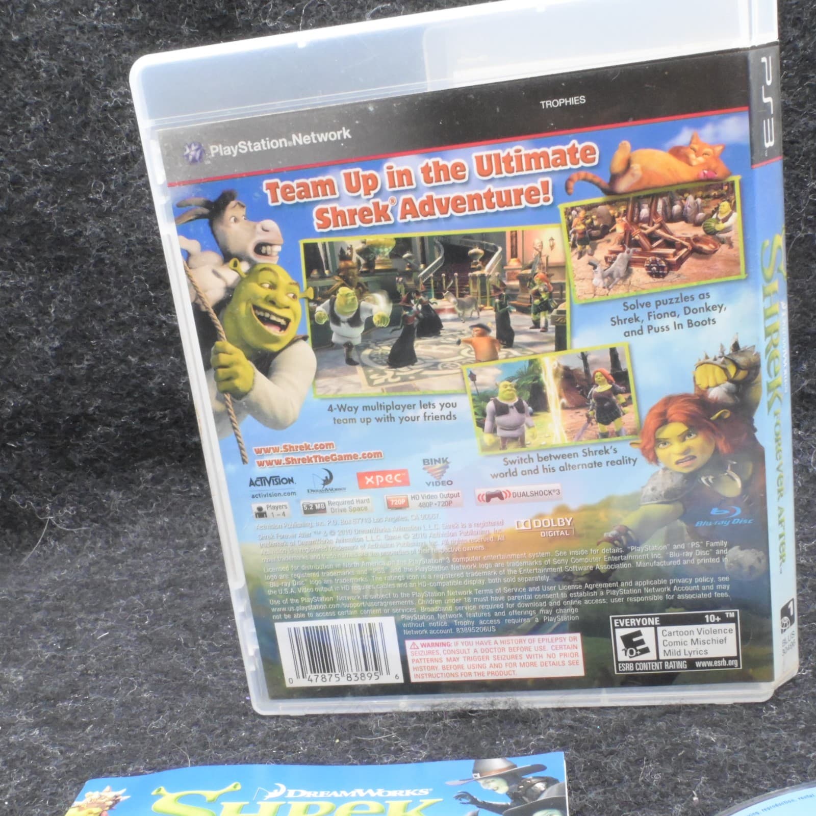 Dreamworks Shrek Forever After Sony PlayStation 3 PS3 Cib Tested and Working - Thumbnail 5