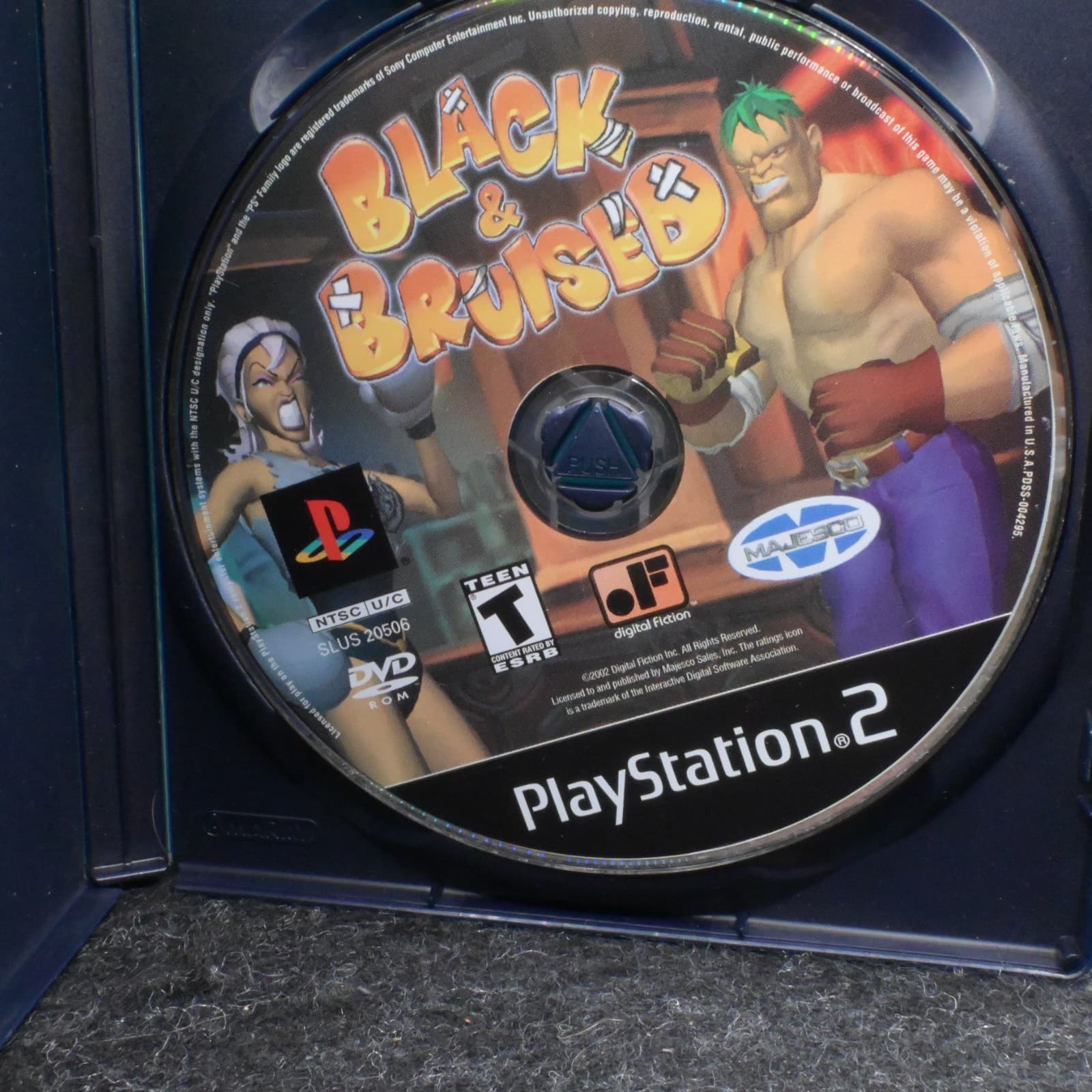 Sony PlayStation 2 PS2 Disc Only TESTED Black and Bruised - Thumbnail 2