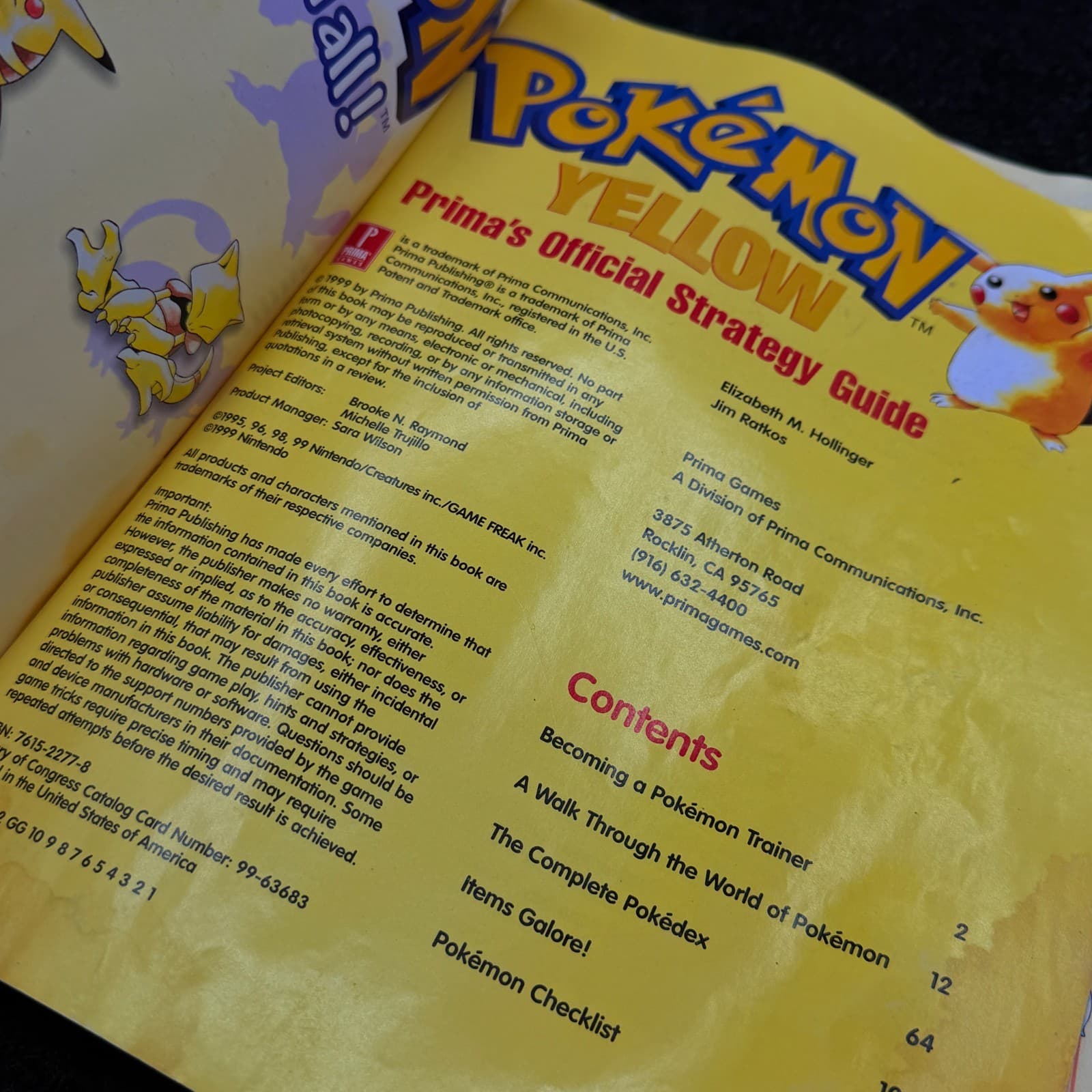 Pokemon Yellow Special Pikachu Edition Prima’s Official Stratagy Guide No Poster - Thumbnail 10