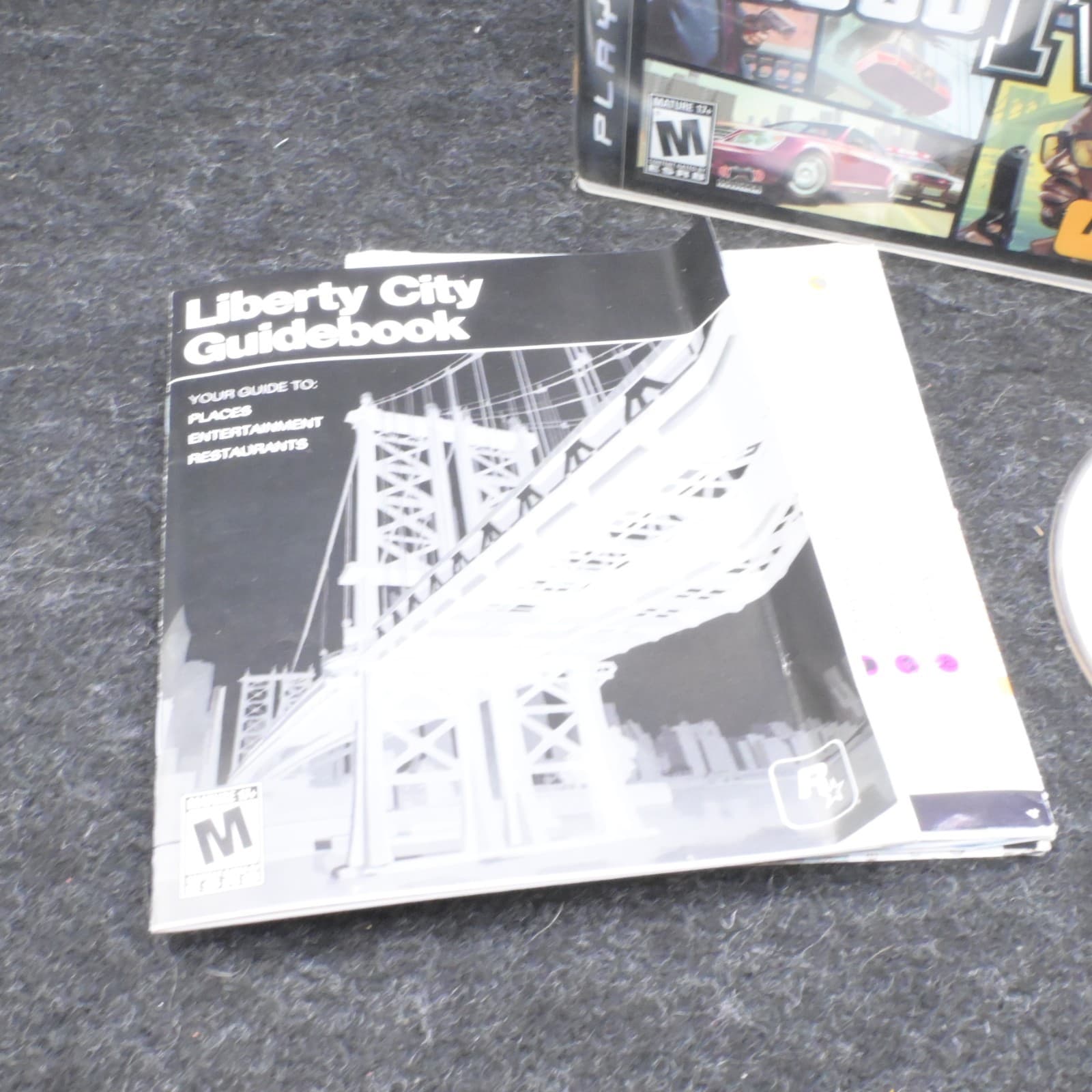 Grand Theft Auto IV 4 / PlayStation 3 PS3 / CIB W Map / Clean / Tested / - Thumbnail 2