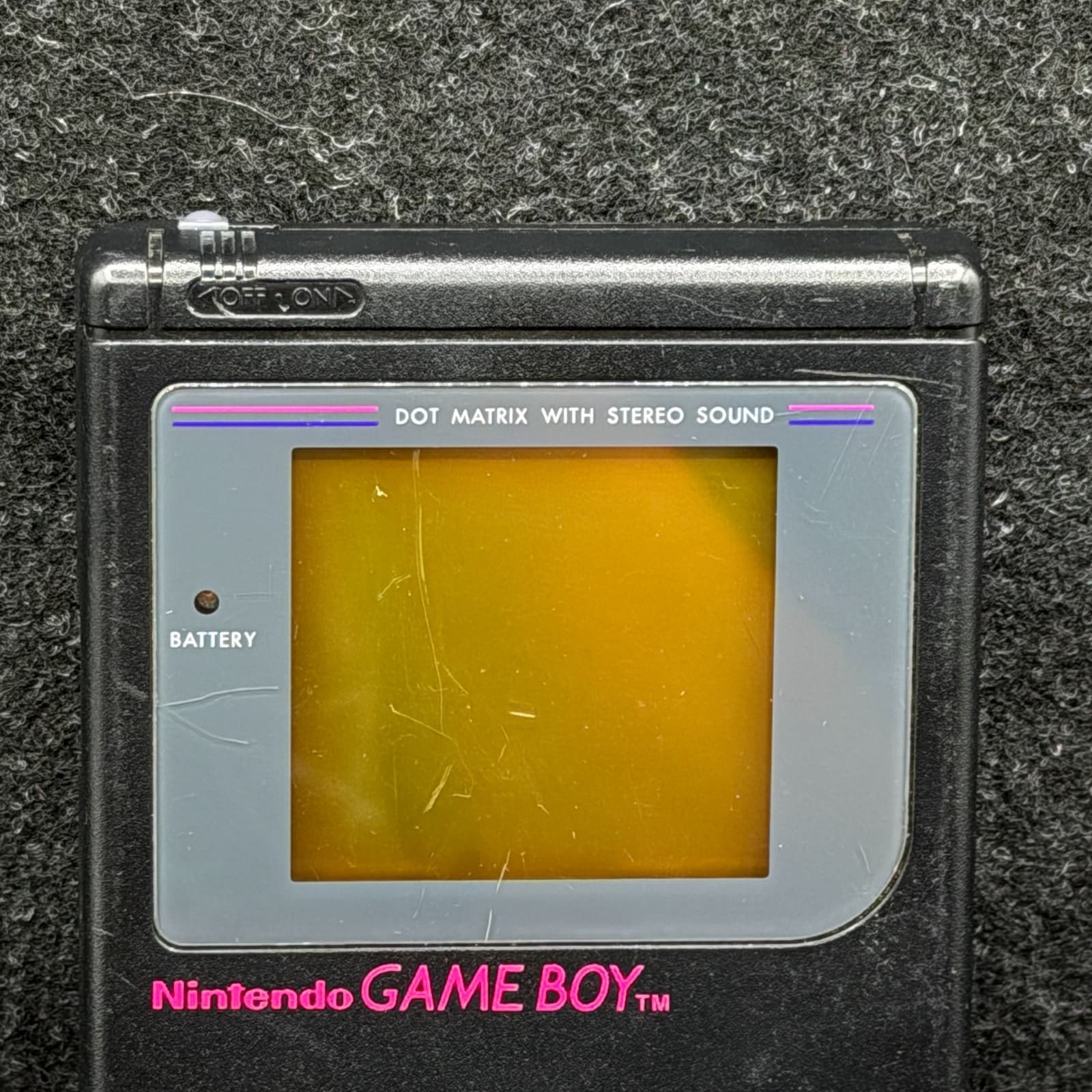 Nintendo GAME BOY Handheld Console DMG-01 Black No Battery Cover - Thumbnail 4