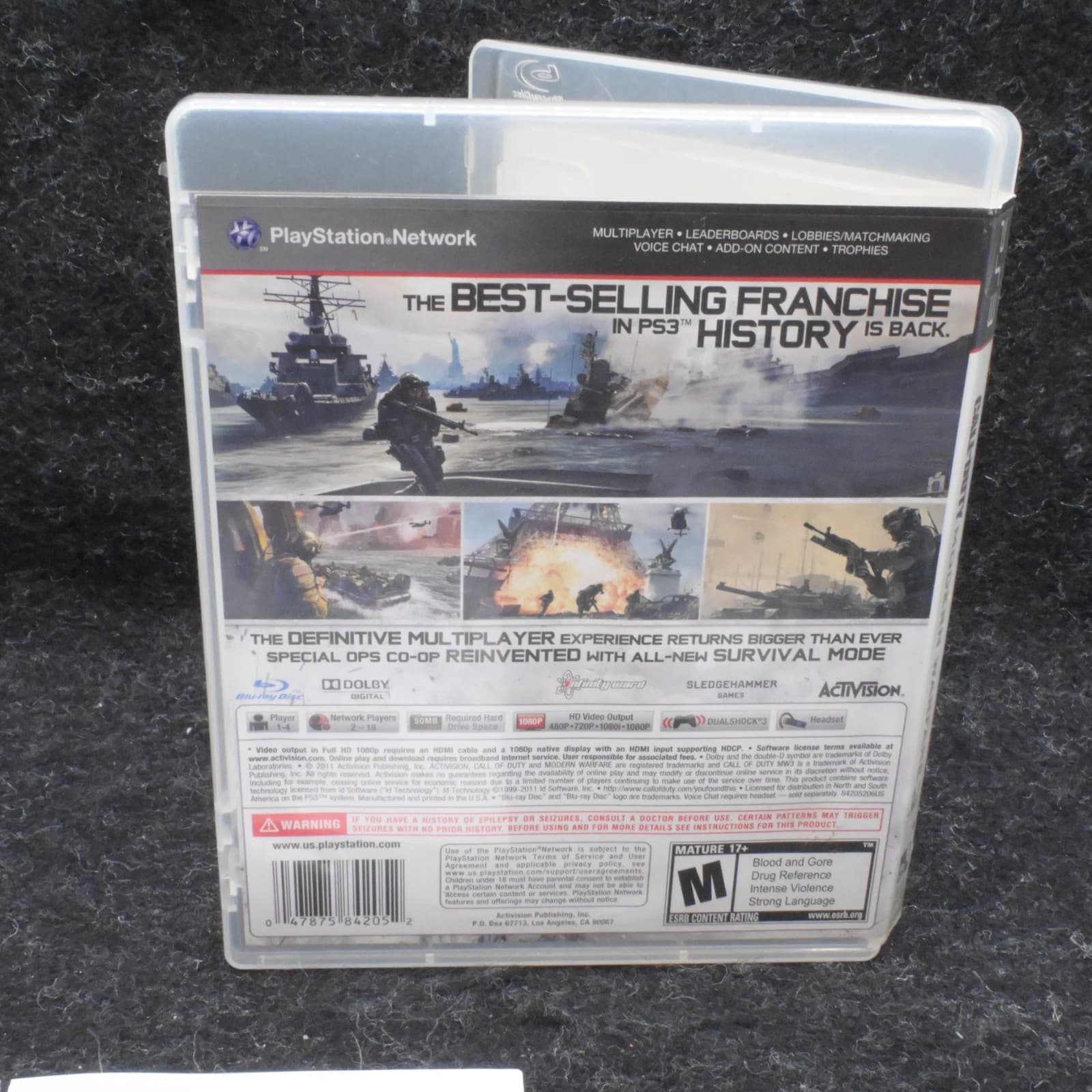Call of Duty: Modern Warfare 3 MW3 (Sony PlayStation 3, 2011) PS3 Complete CIB - Thumbnail 5