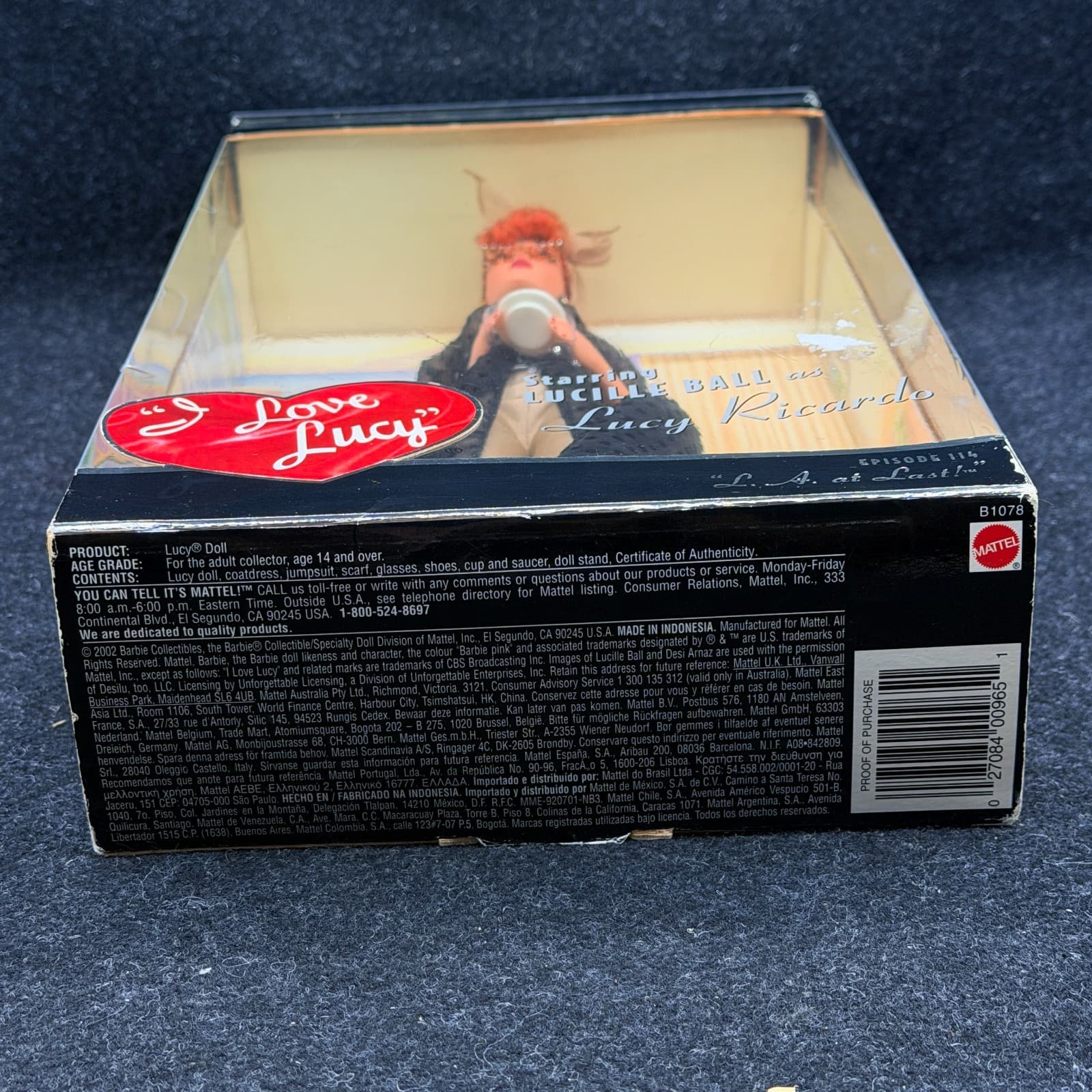 Mattel "I Love Lucy" L.A. At Last Episode 114 Lucille Ball 2002 Collector's Doll - Thumbnail 8