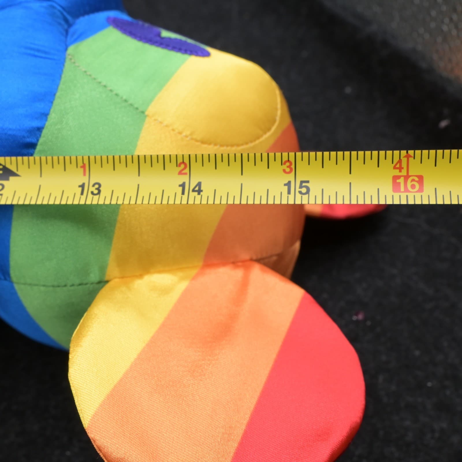 15.5 " Disney Parks Rainbow Gay Pride Mickey Mouse Plush NWT LGBTQ - Thumbnail 8