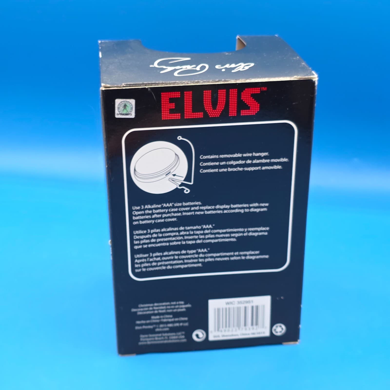 Elvis Presley Christmas Ornament Illuminated Musical Santa Claus Is Back In Town - Thumbnail 3
