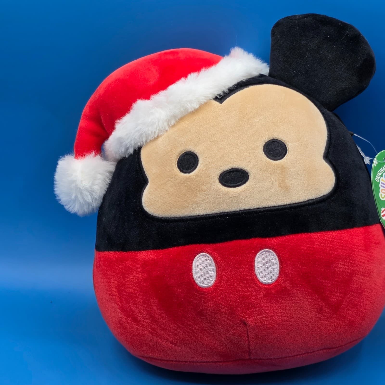 Mickey Mouse Squishmallows 8" Plush Stuffed Animal Santa Hat Christmas NEW - Thumbnail 5