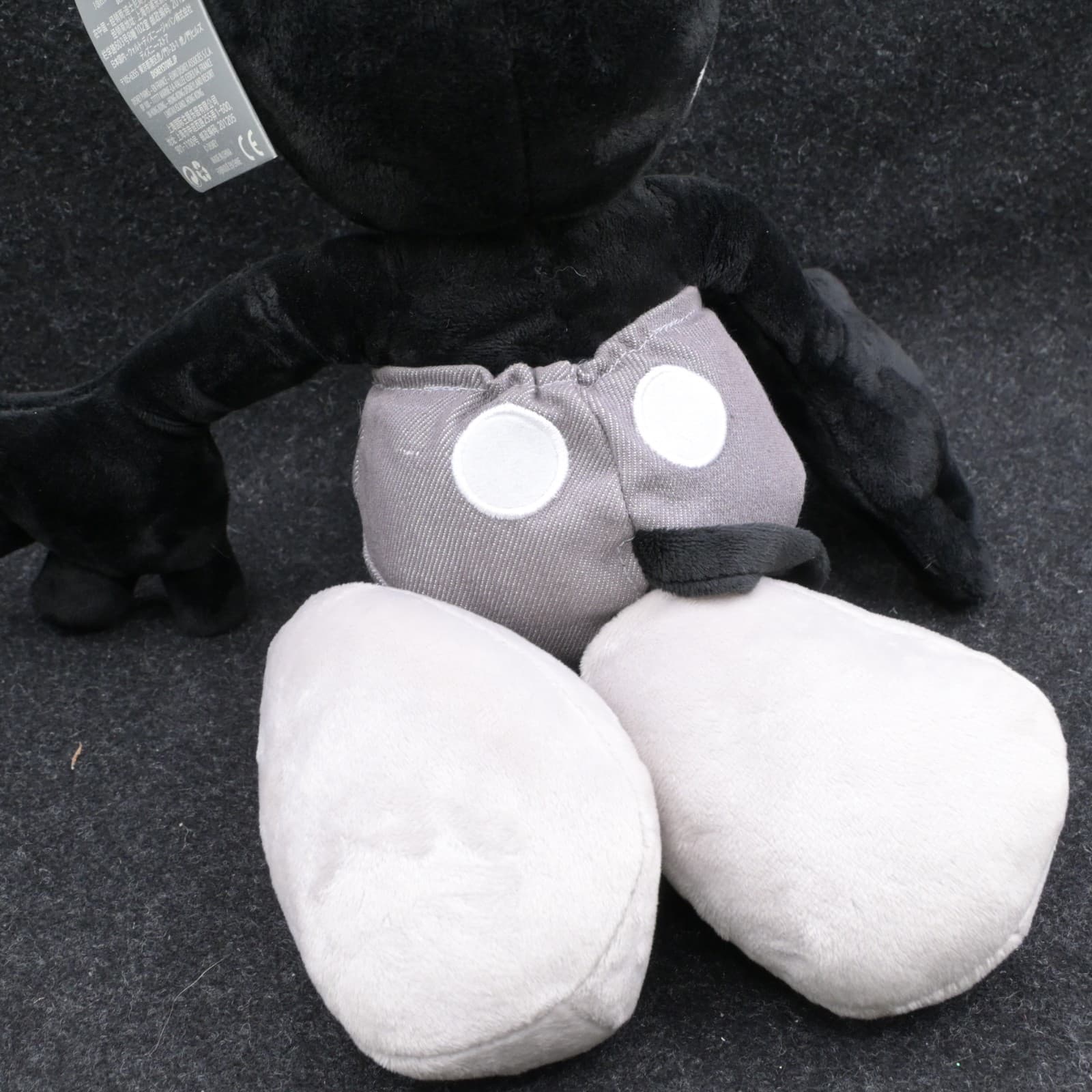 Disney Store Mickey Mouse Plush Steamboat Willie Black White Stuffed Animal Toy - Thumbnail 6