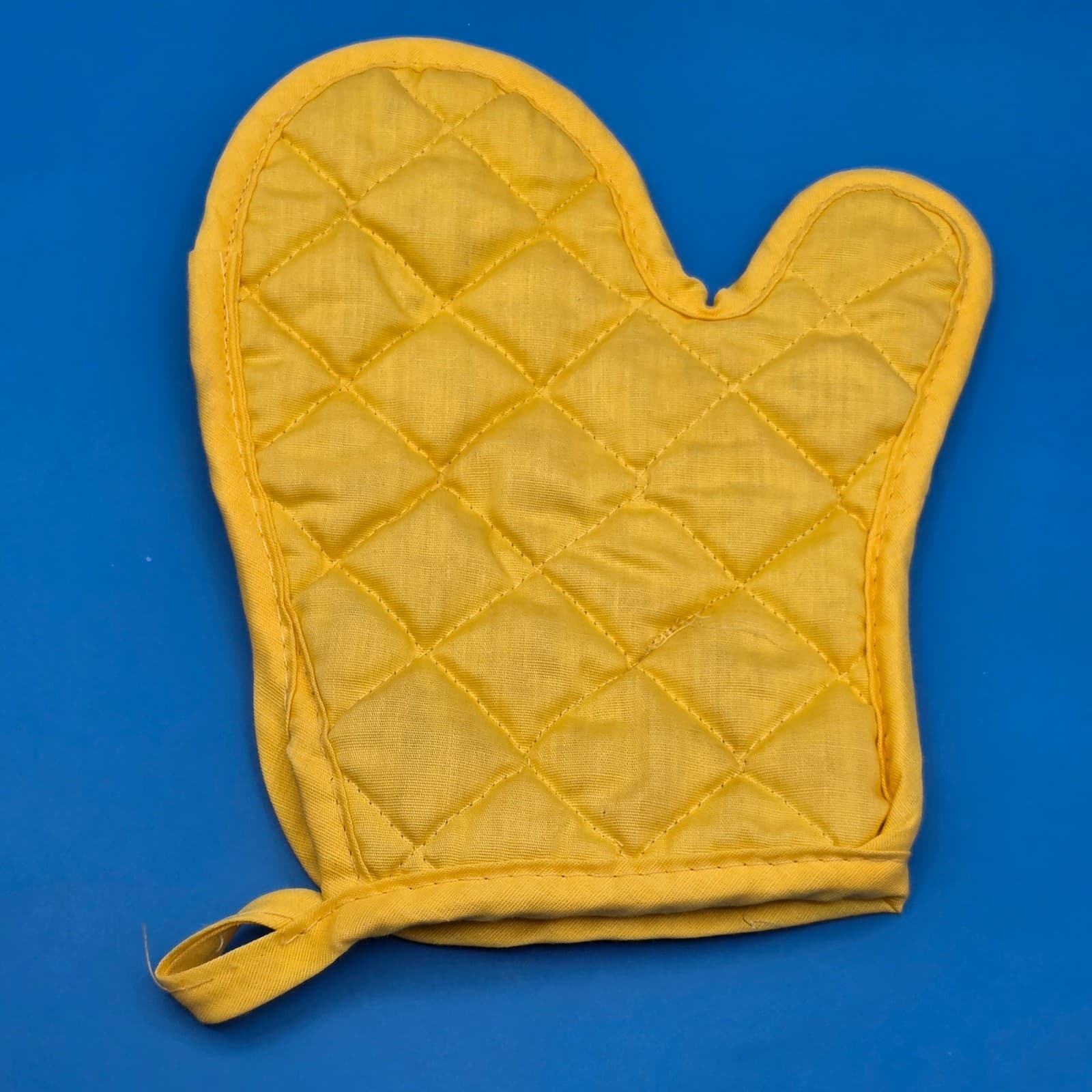 Vintage Yellow Mushroom Butterfly Oven Mitt Pot Holder - Thumbnail 2