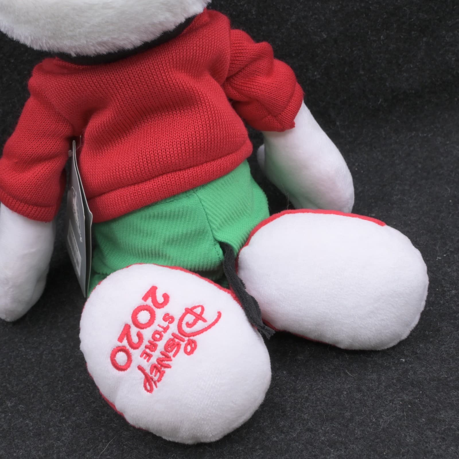 Disney Store NWT 17" Mickey Mouse Plush Christmas 2020 Gingerbread Sweater - Thumbnail 9