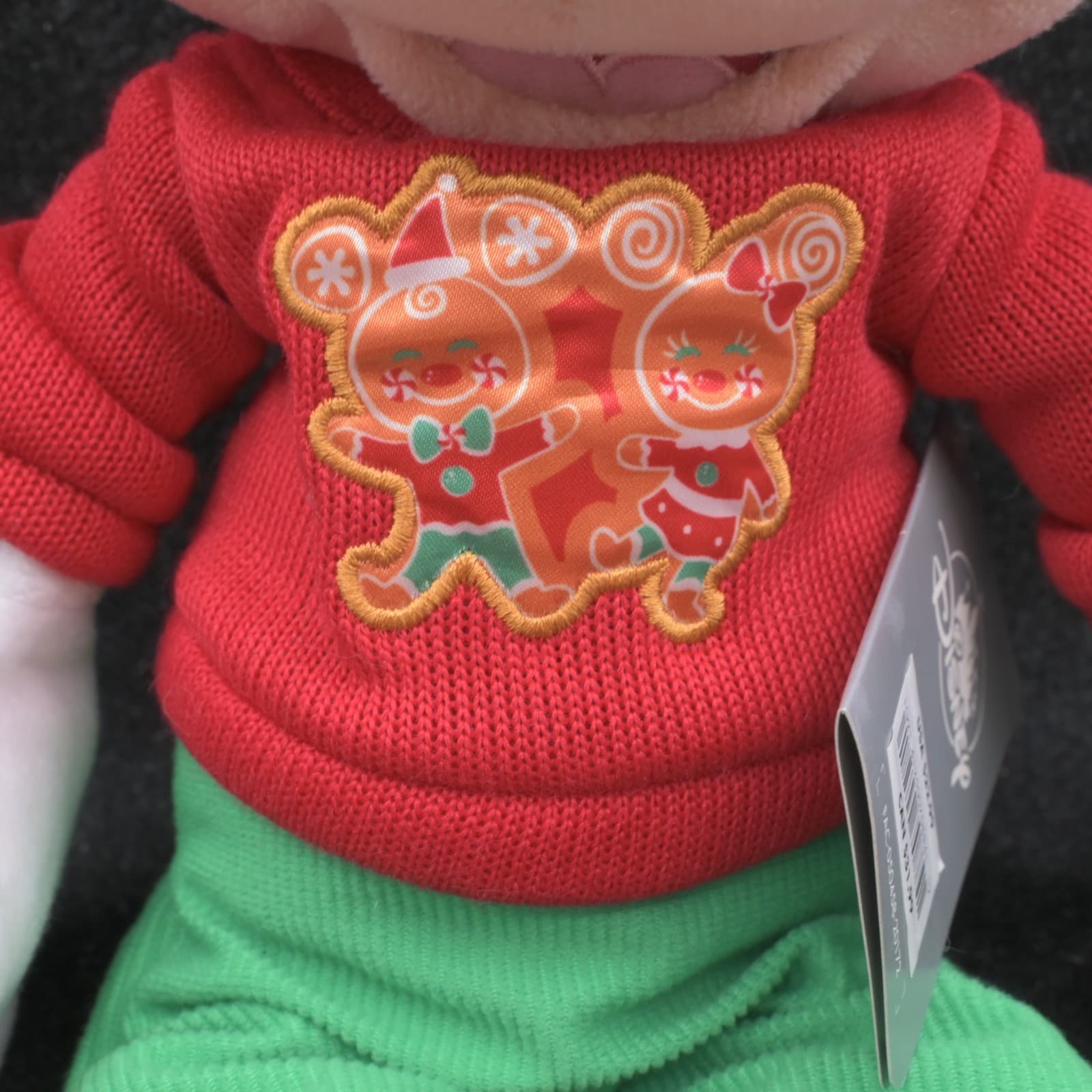 Disney Store NWT 17" Mickey Mouse Plush Christmas 2020 Gingerbread Sweater - Thumbnail 5