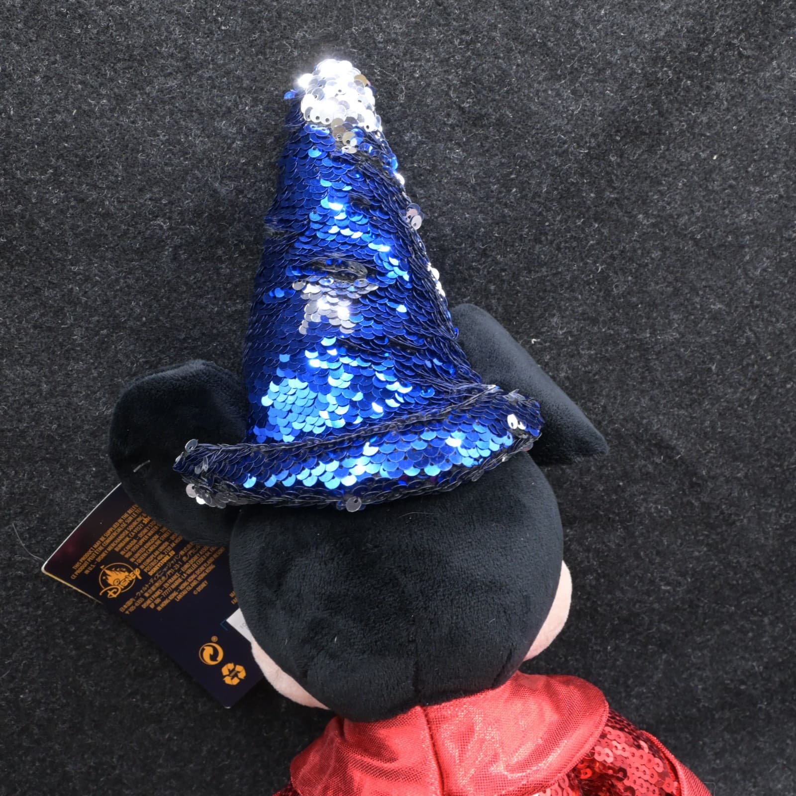 Disney Mickey Mouse Fantasia 80 Years Sorcerer Sequined Plush New 18” - Thumbnail 9