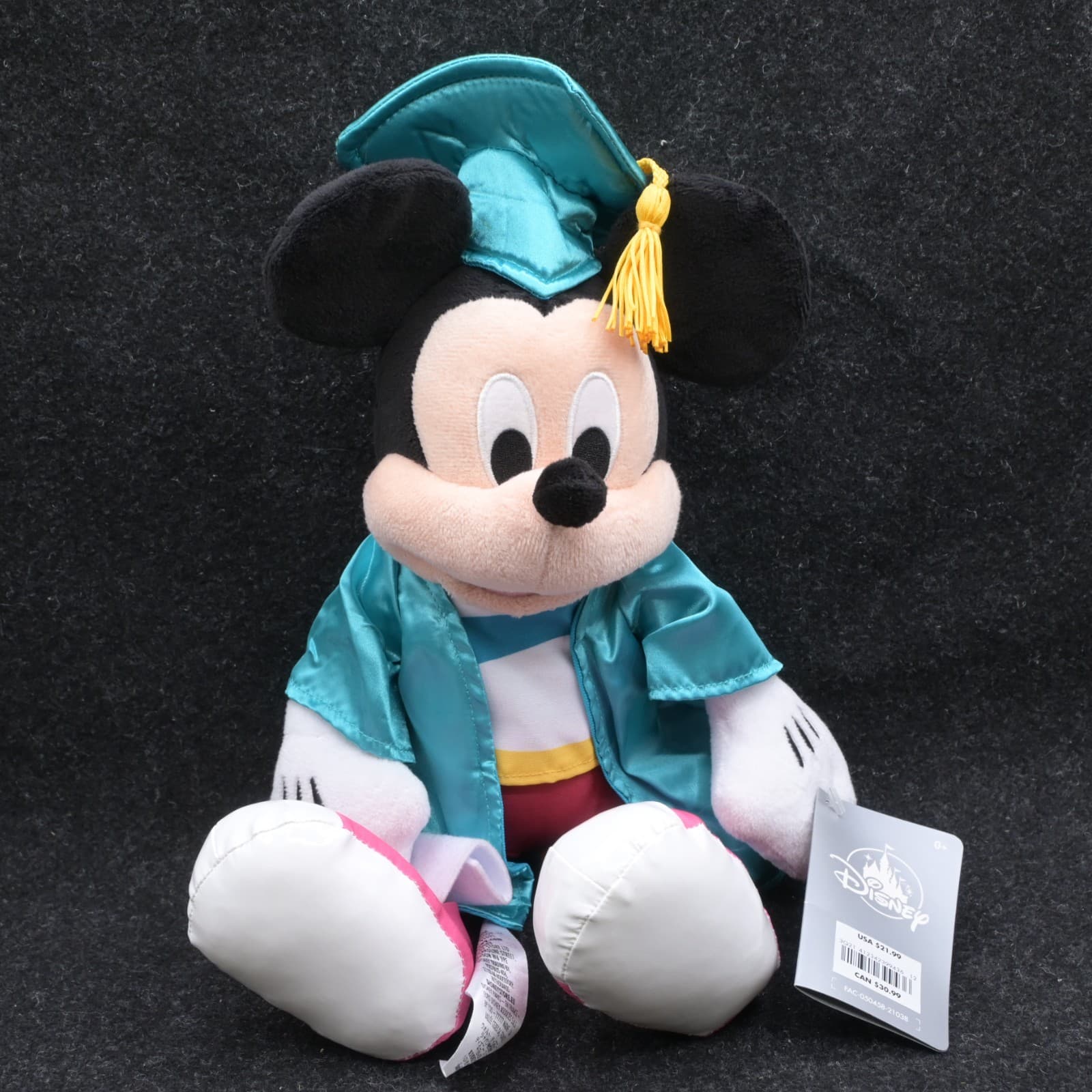 Disney Parks Mickey Mouse Class of 2021 Graduation Plush Teal Cap Gown - Thumbnail 2