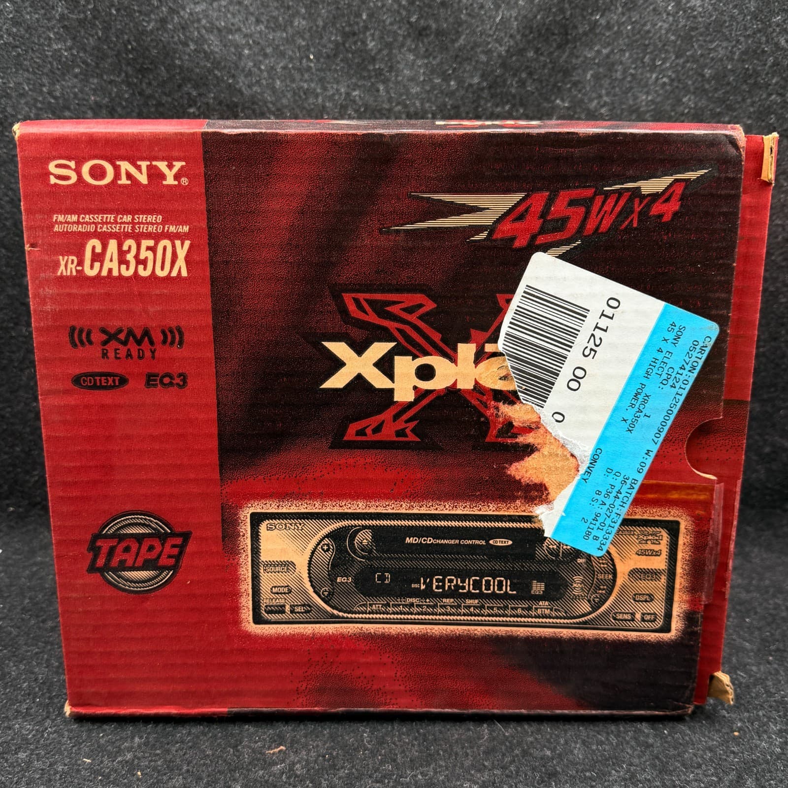 OPEN BOX Sony XR-CA350X Car Stereo Radio Cassette Player, 45Wx4 - Thumbnail 3