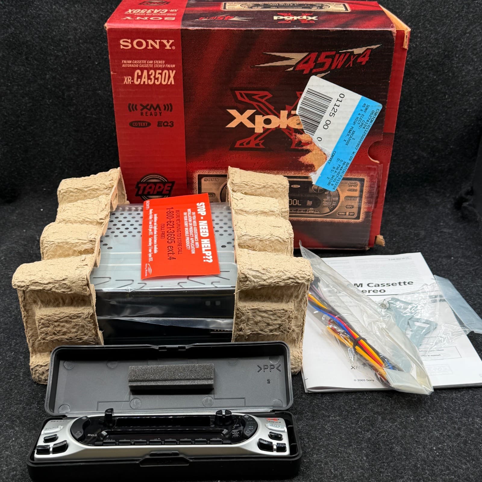 OPEN BOX Sony XR-CA350X Car Stereo Radio Cassette Player, 45Wx4 - Thumbnail 12