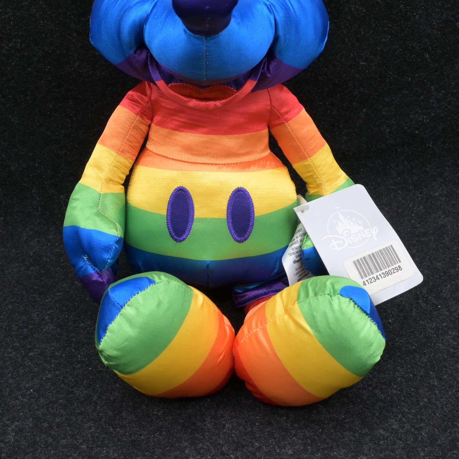 15.5 " Disney Parks Rainbow Gay Pride Mickey Mouse Plush NWT LGBTQ - Thumbnail 3