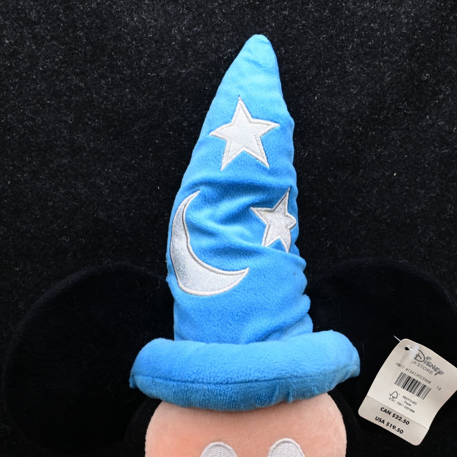 Mickey Mouse - Fantasia Sorcerer Plush Large Size 24" Disney Store NEW w/ Tags - Thumbnail 6