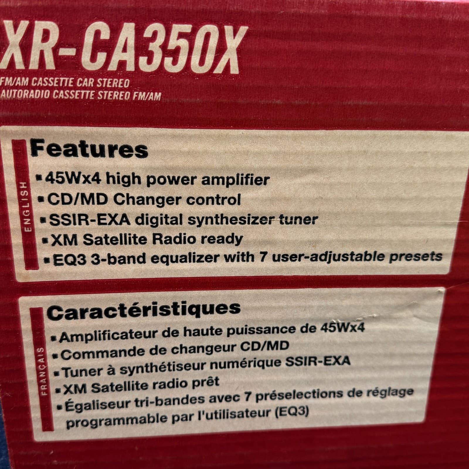 OPEN BOX Sony XR-CA350X Car Stereo Radio Cassette Player, 45Wx4 - Thumbnail 11