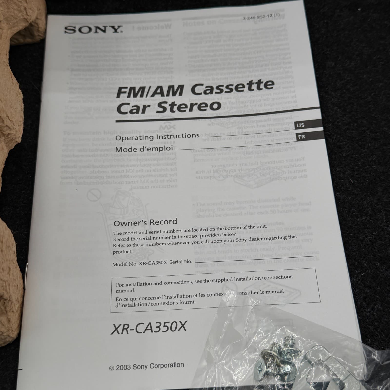 OPEN BOX Sony XR-CA350X Car Stereo Radio Cassette Player, 45Wx4 - Thumbnail 17
