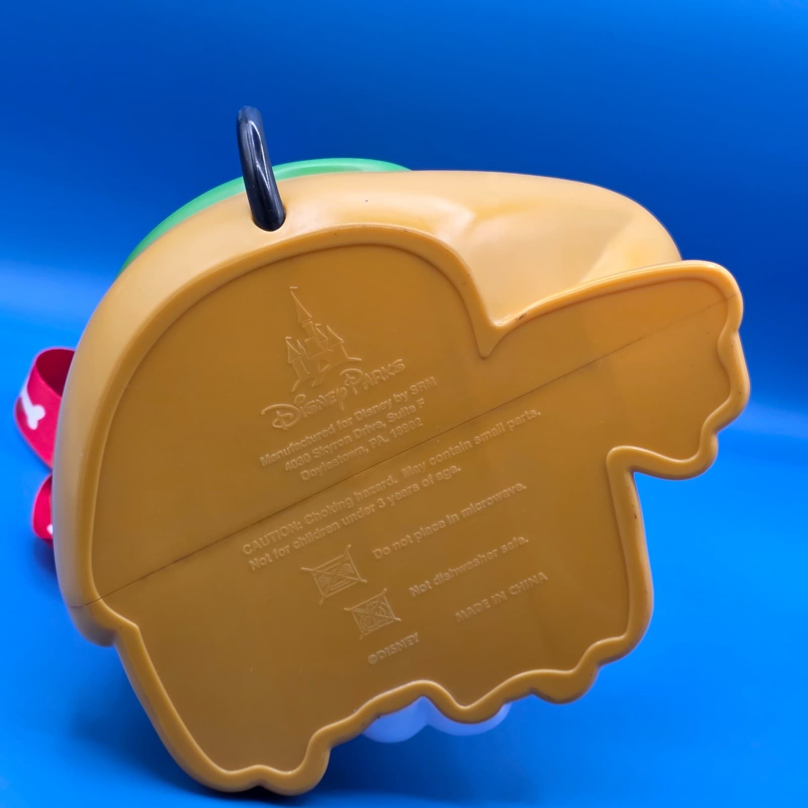 Disneyland Disney Pluto Christmas Popcorn Holder Bucket Park Exclusive W/Lanyard - Thumbnail 4