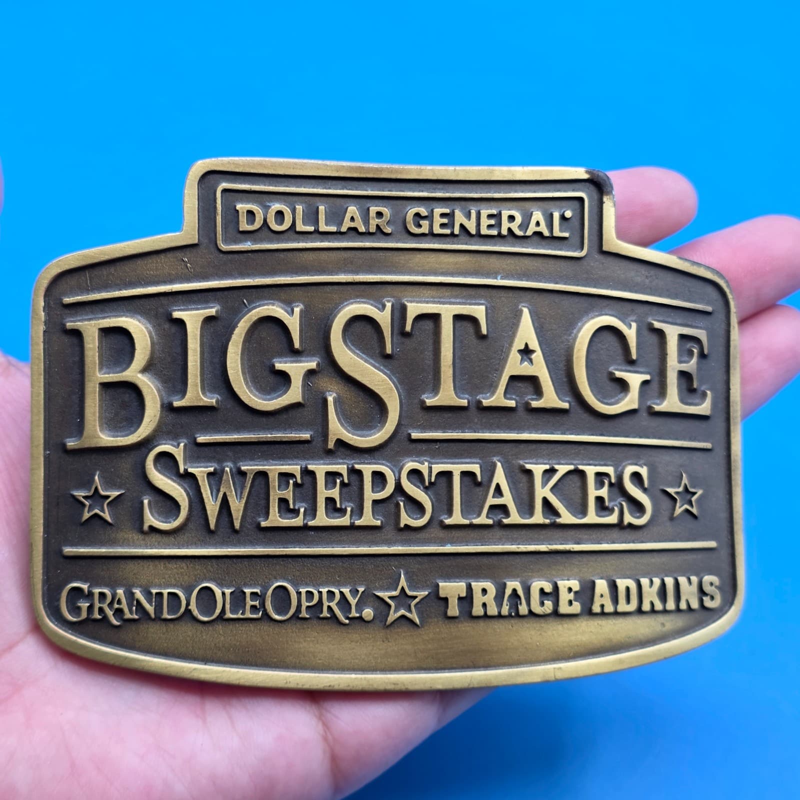 Montana Silver Smiths Dollar General Big Stage Sweepstakes 4.5" Belt Buckle - Thumbnail 2