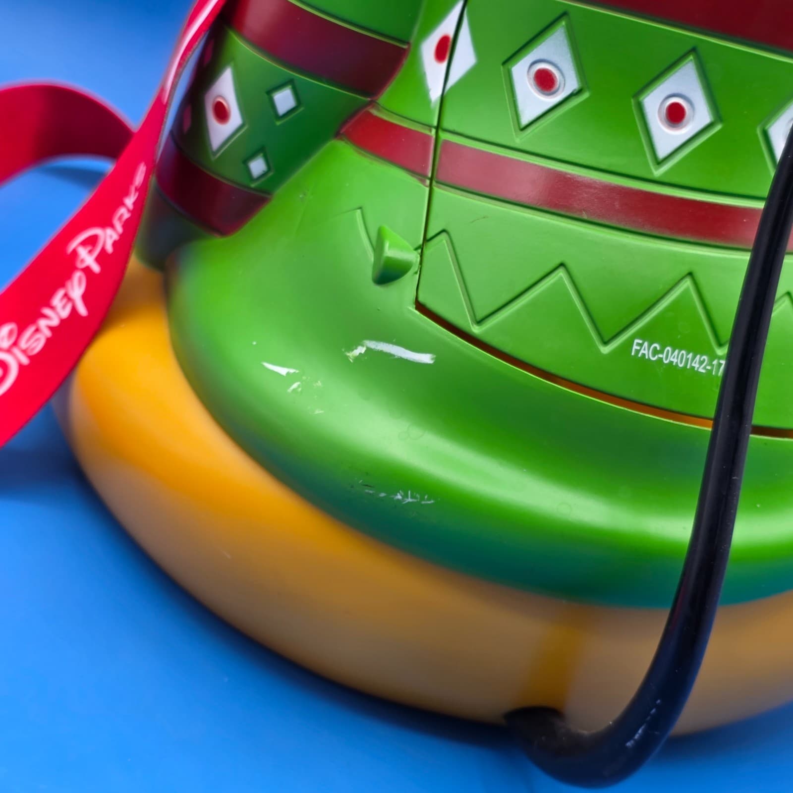 Disneyland Disney Pluto Christmas Popcorn Holder Bucket Park Exclusive W/Lanyard - Thumbnail 7