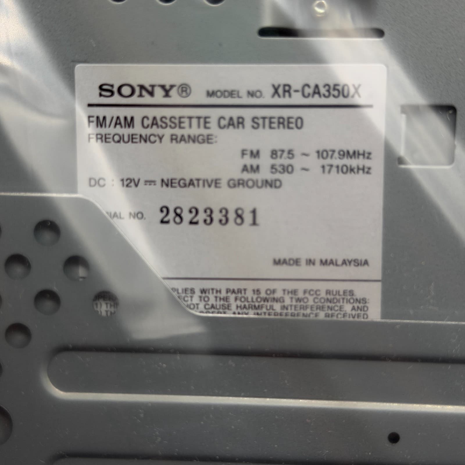 OPEN BOX Sony XR-CA350X Car Stereo Radio Cassette Player, 45Wx4 - Thumbnail 21