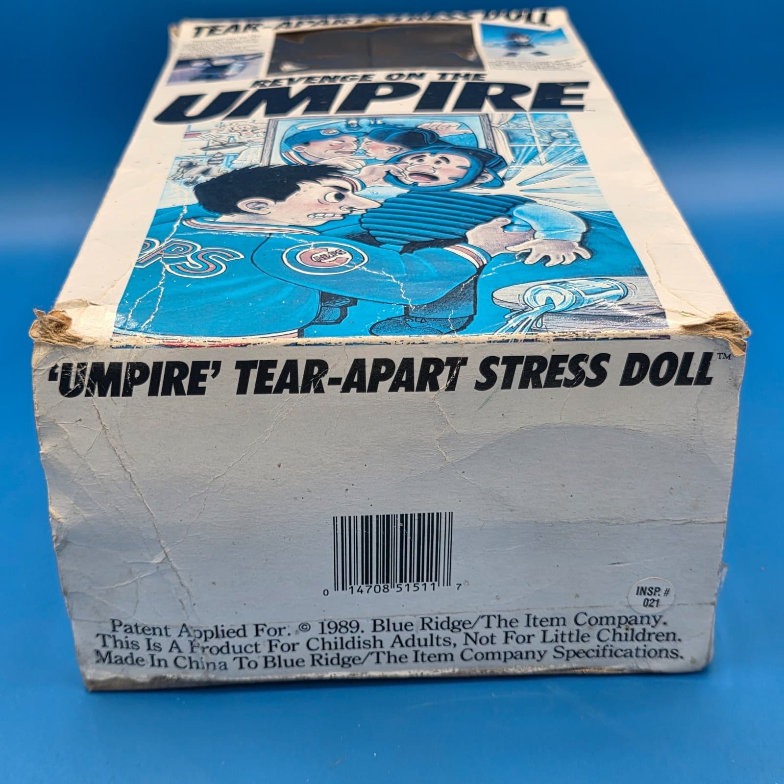 Vintage 1989 Revenge on the Umpire Tear-Apart Baseball Ump Stress Doll in Box - Thumbnail 8