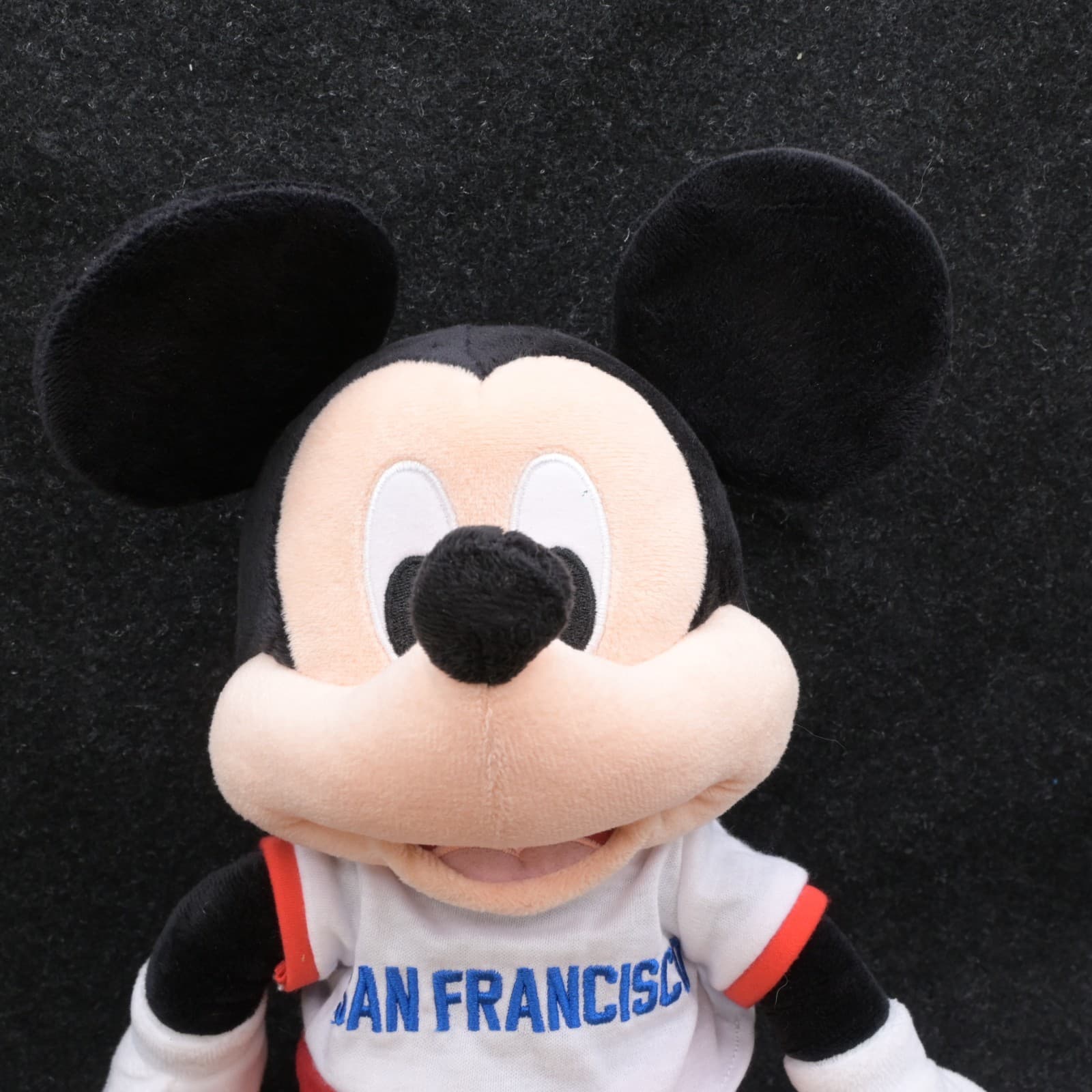 Disney Store Mickey Mouse Wearing San Francisco Tee Shirt Stuffed Plush 17" NEW - Thumbnail 5