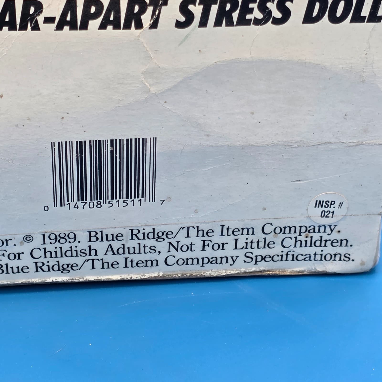 Vintage 1989 Revenge on the Umpire Tear-Apart Baseball Ump Stress Doll in Box - Thumbnail 9
