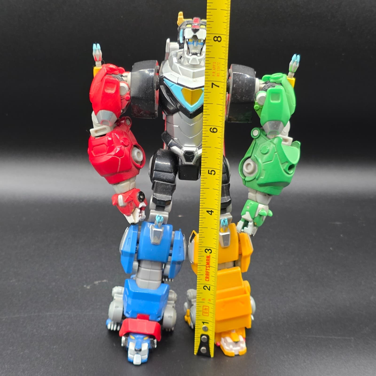 Playmates VOLTRON Legendary METAL Defender COMPLETE 8" DIE-CAST SET NO WEAPON - Thumbnail 8