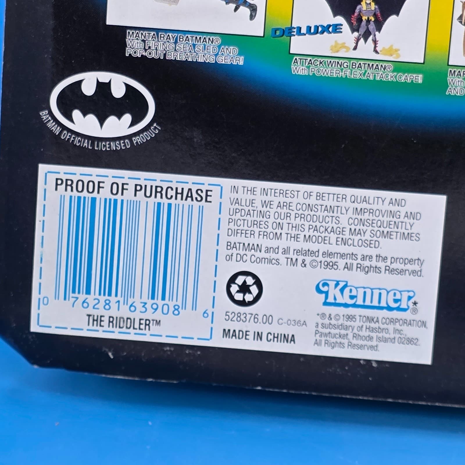 Vintage Batman Forever Movie The Riddler Action Figure Kenner 1995 - Thumbnail 4