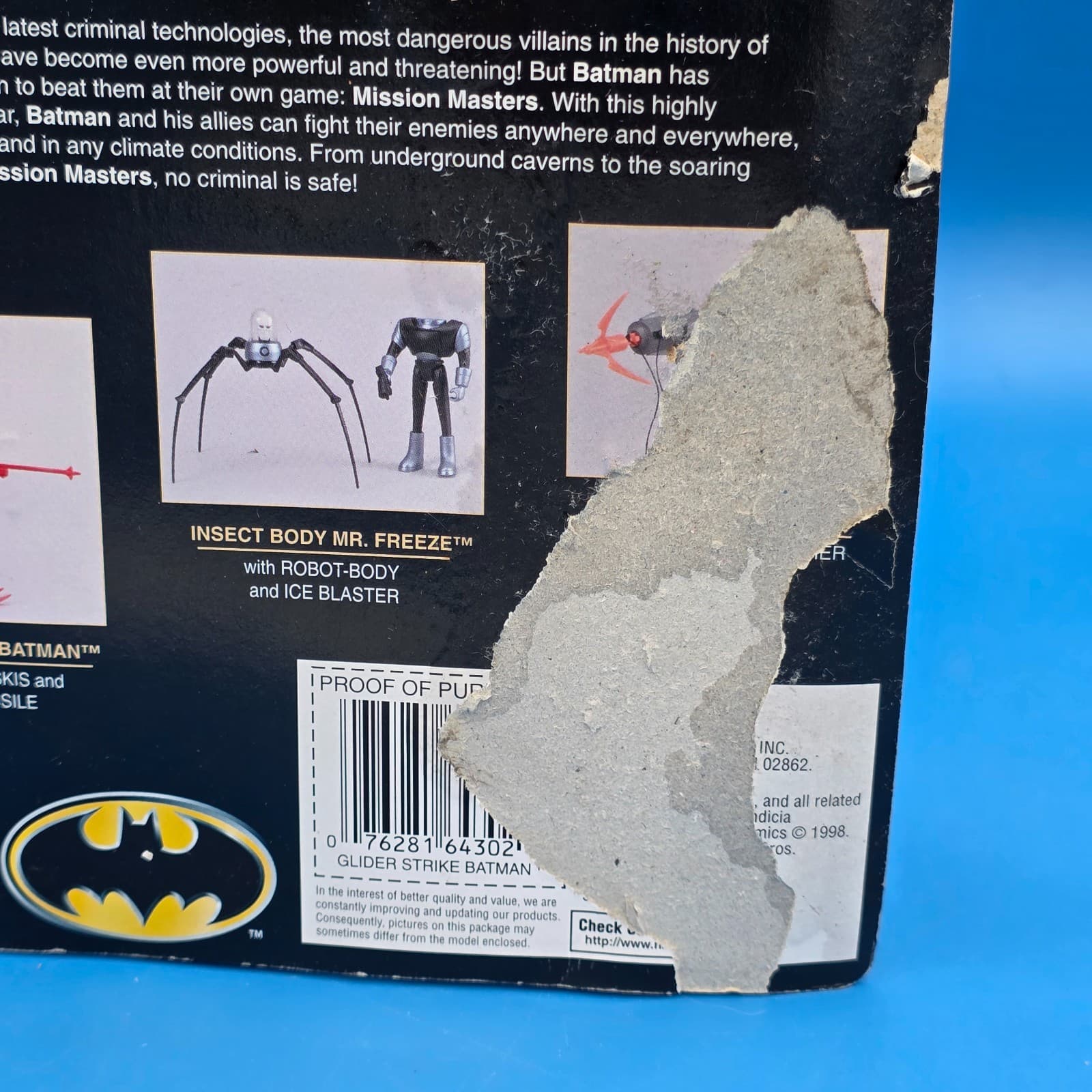 Batman The Animated Series Mission Masters Glider Strike Batman With Claw Kenner - Thumbnail 5