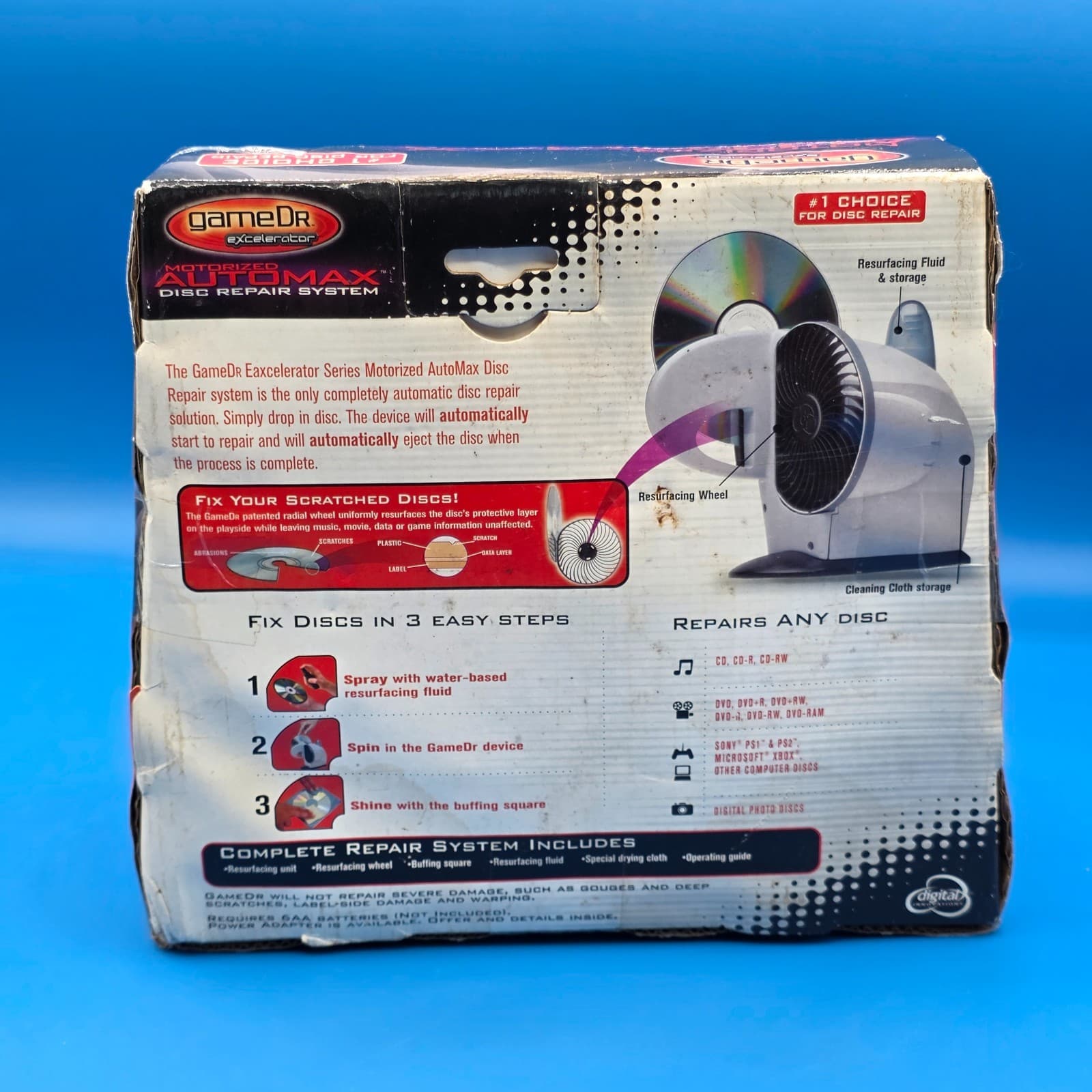 Dr Excelerator Game Motorized Automax Disc Repair System Fixes Scratch Disc - Thumbnail 7