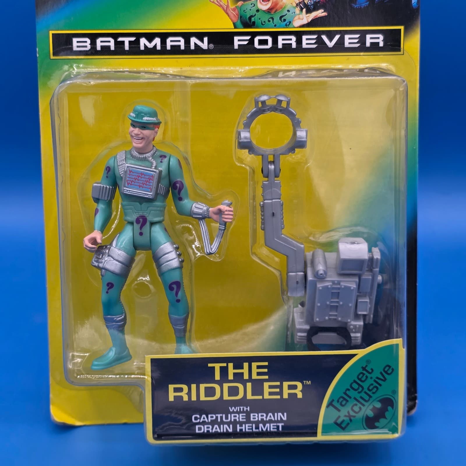 Vintage Batman Forever Movie The Riddler Action Figure Kenner 1995 - Thumbnail 2