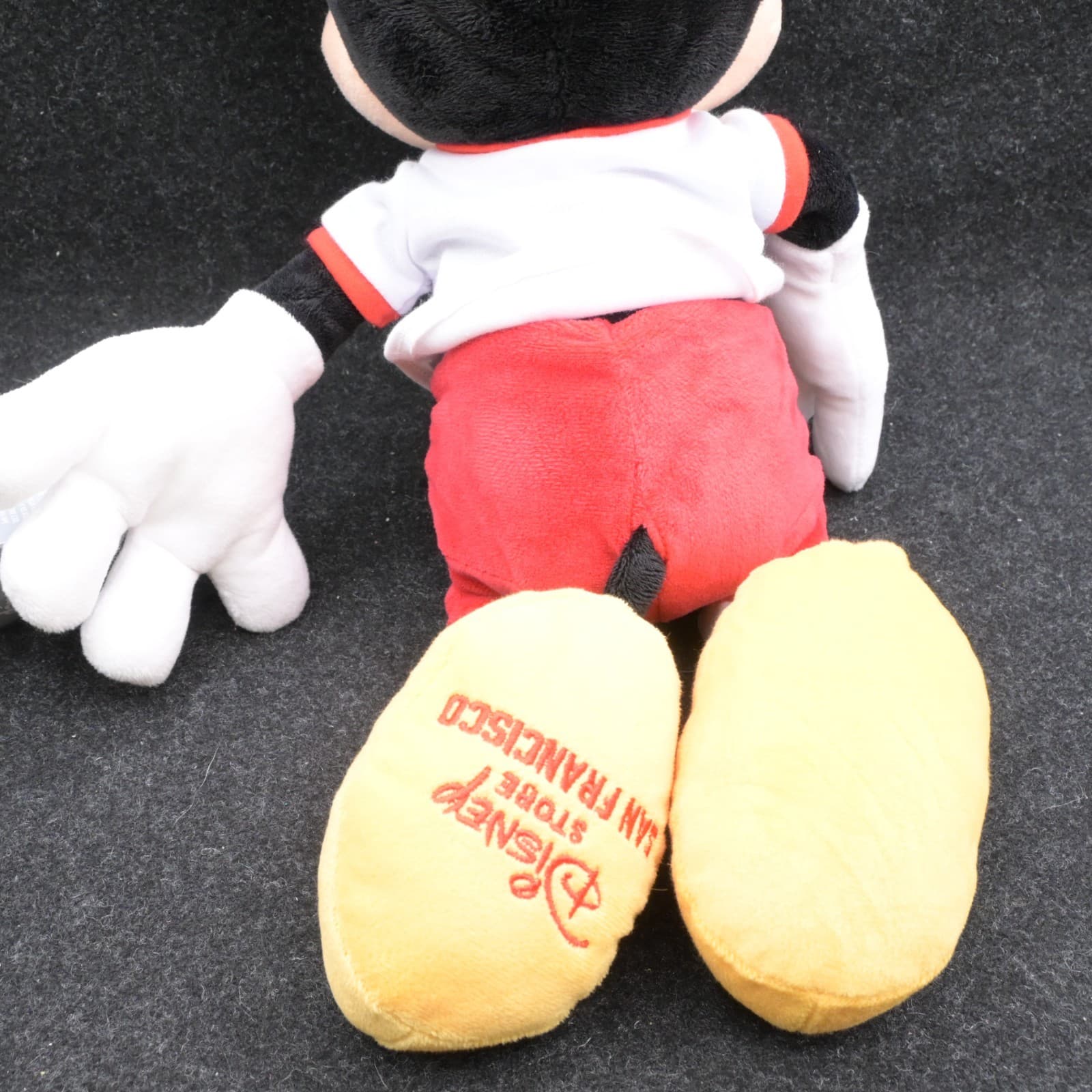 Disney Store Mickey Mouse Wearing San Francisco Tee Shirt Stuffed Plush 17" NEW - Thumbnail 8