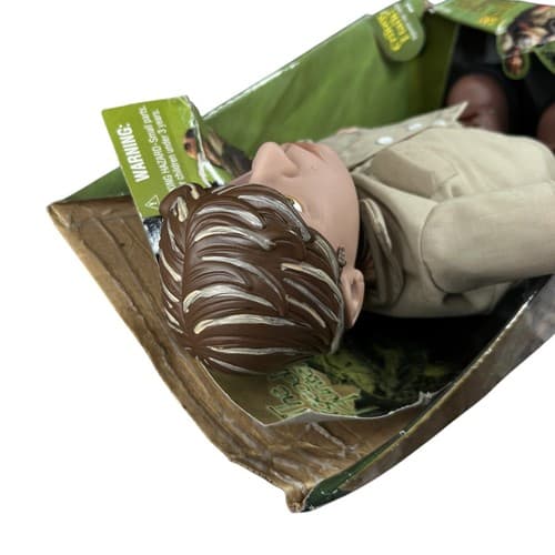 DAMAGED BOX VTG 2000 The Crocodile Hunter Steve Irwin 16" Talking Doll - Thumbnail 7