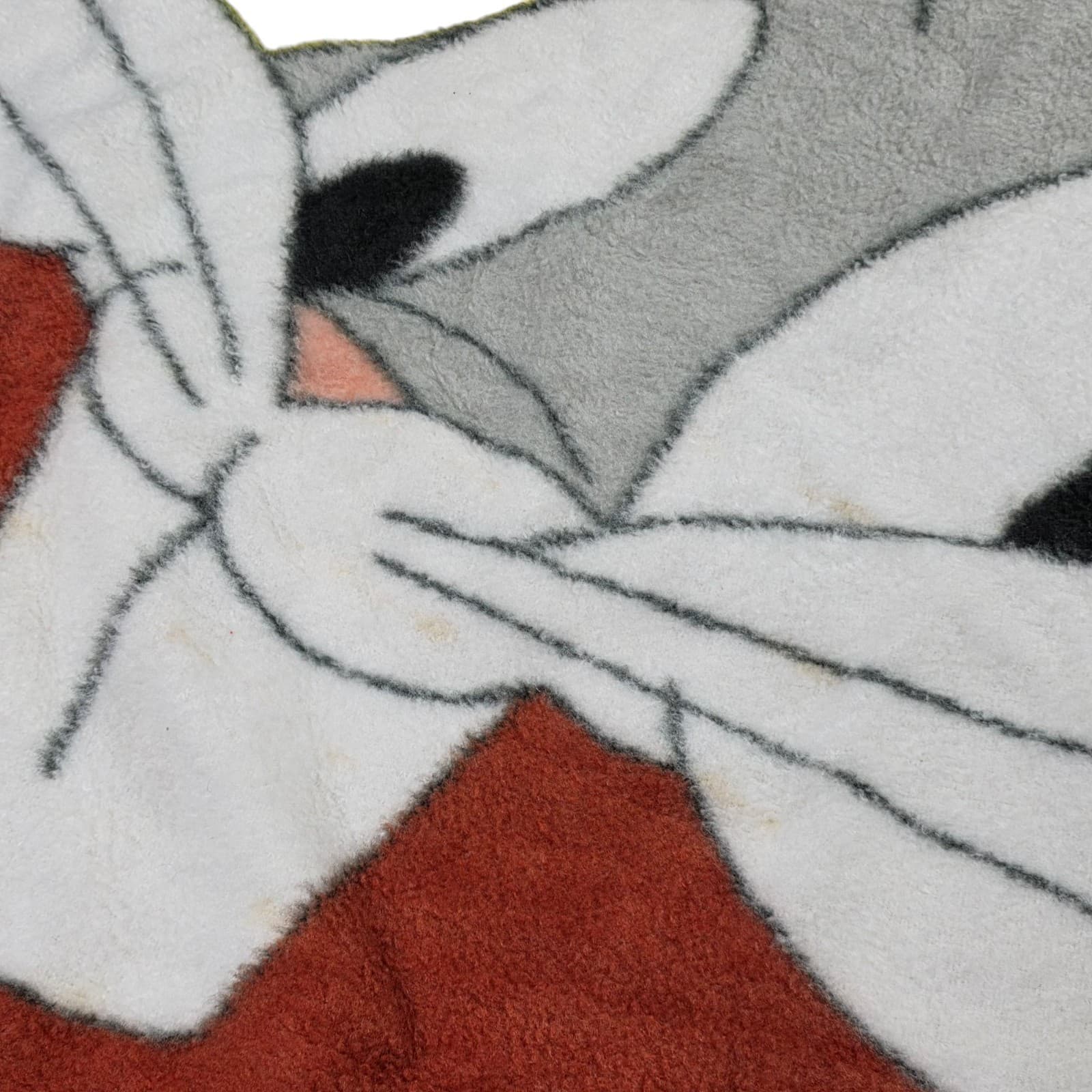Vintage Bugs Bunny Biederlack Owen Looney Tunes Blanket Throw USA Reversible - Thumbnail 2