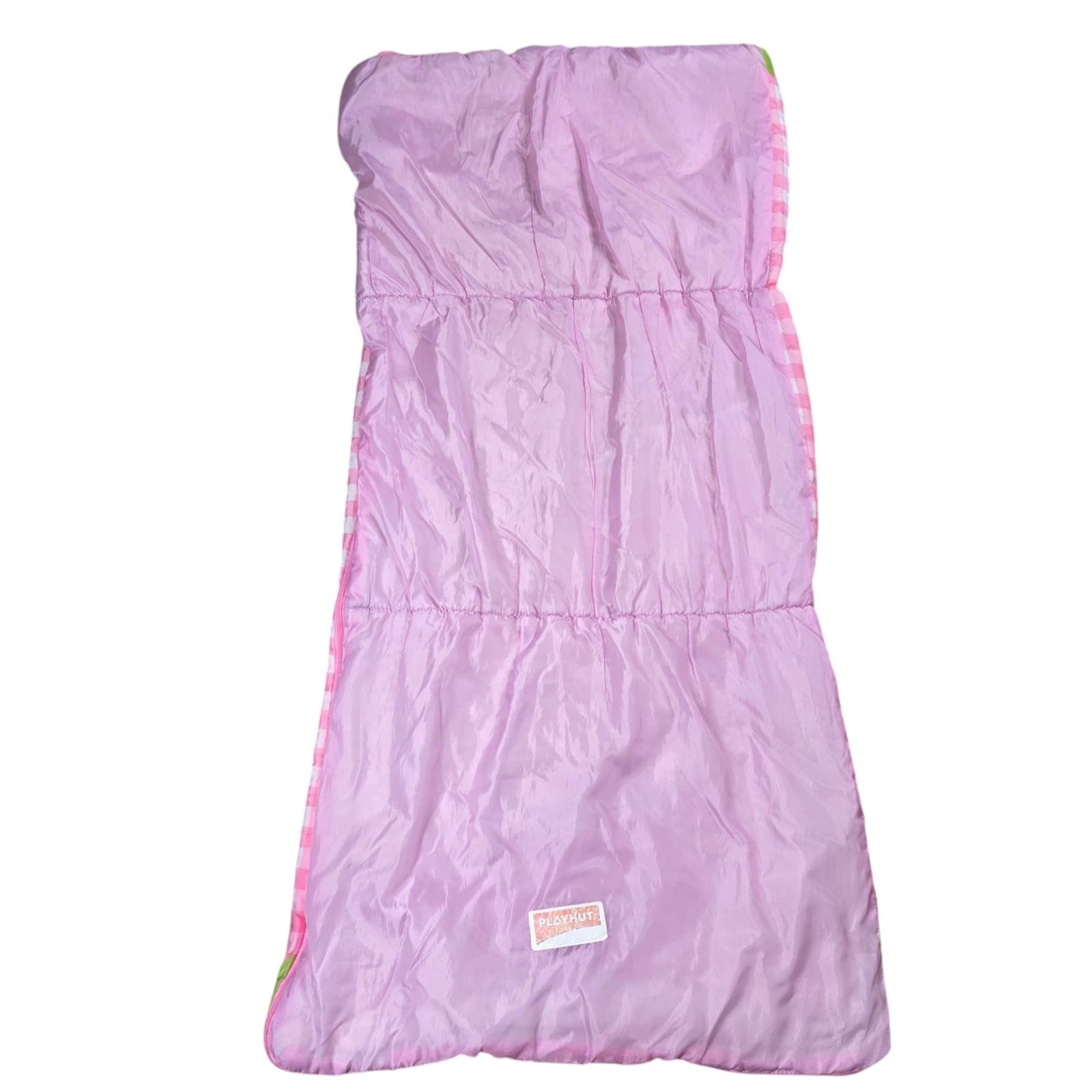 2008 Sanrio Hello Kitty Pink Plaid Sleeping Bag 24”x 53” Pre-owned - Thumbnail 5