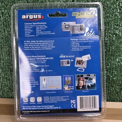 Argus DC1512E VGA Digital Camera Silver - Thumbnail 4