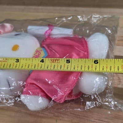 New Adorable Hello kitty Graduation plush with scroll Class Of 2004 Pink - Thumbnail 6