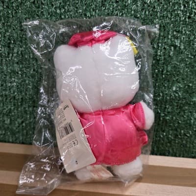New Adorable Hello kitty Graduation plush with scroll Class Of 2004 Pink - Thumbnail 3