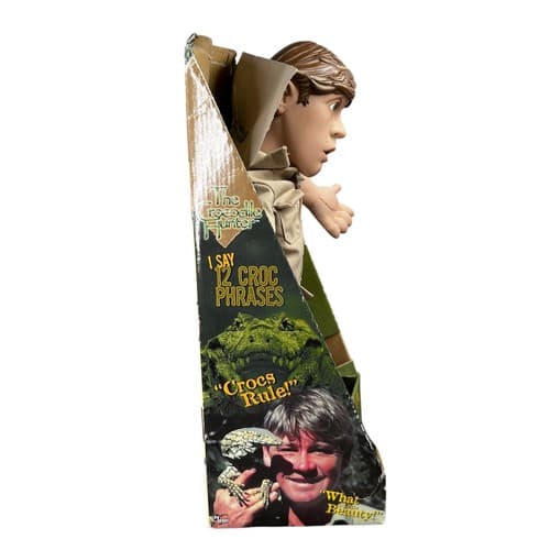 DAMAGED BOX VTG 2000 The Crocodile Hunter Steve Irwin 16" Talking Doll - Thumbnail 11