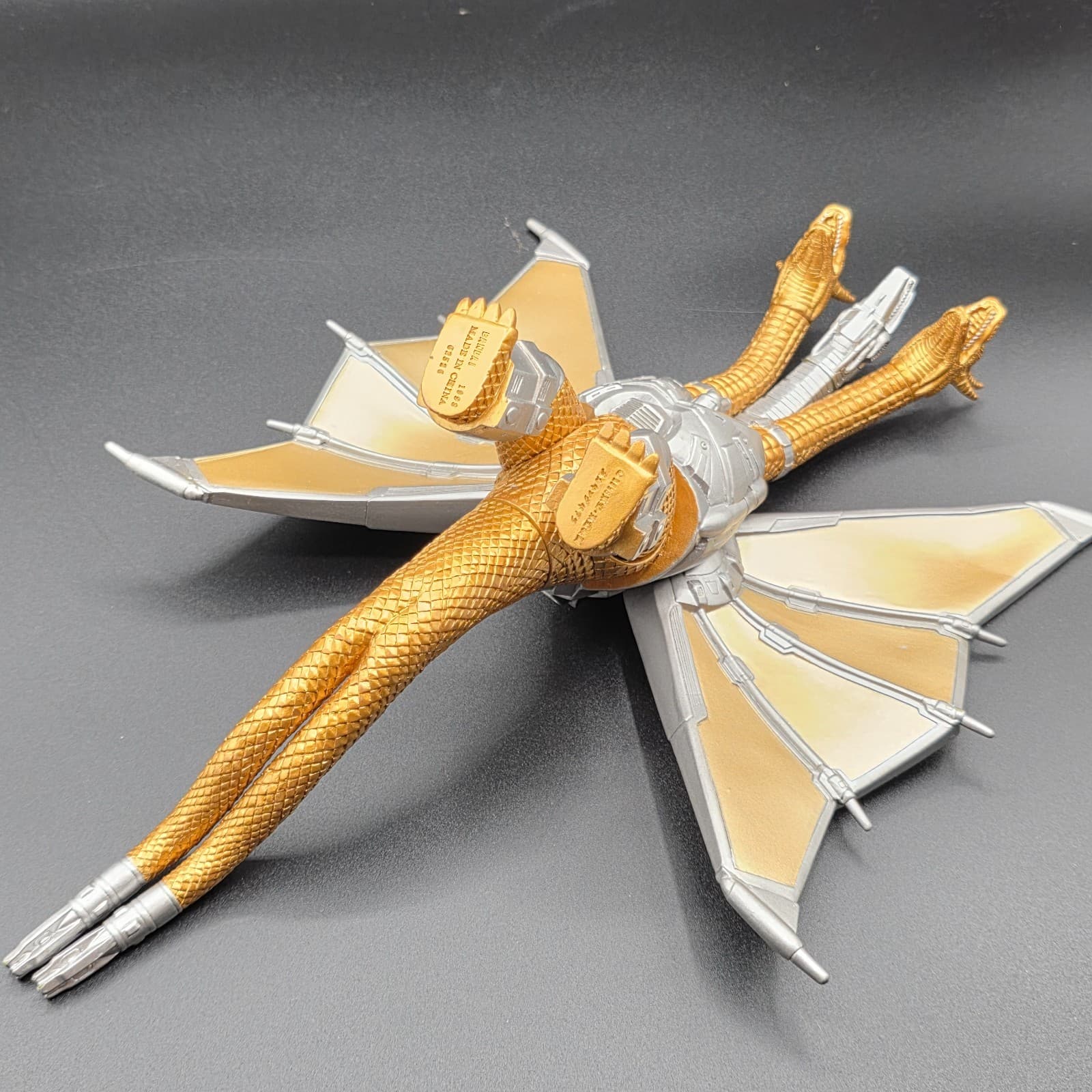1998 BANDAI MECHA KING GHIDORAH Vinyl Figure Movie Monster Series Dark Gold - Thumbnail 5