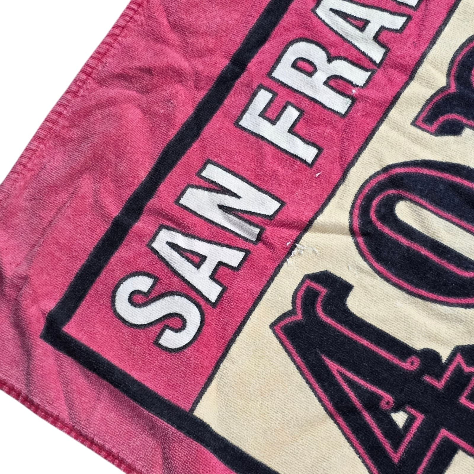 Vintage 1996 NFL Football SF San Francisco 49ers Beach Towel 55 in x 27 in - Thumbnail 5