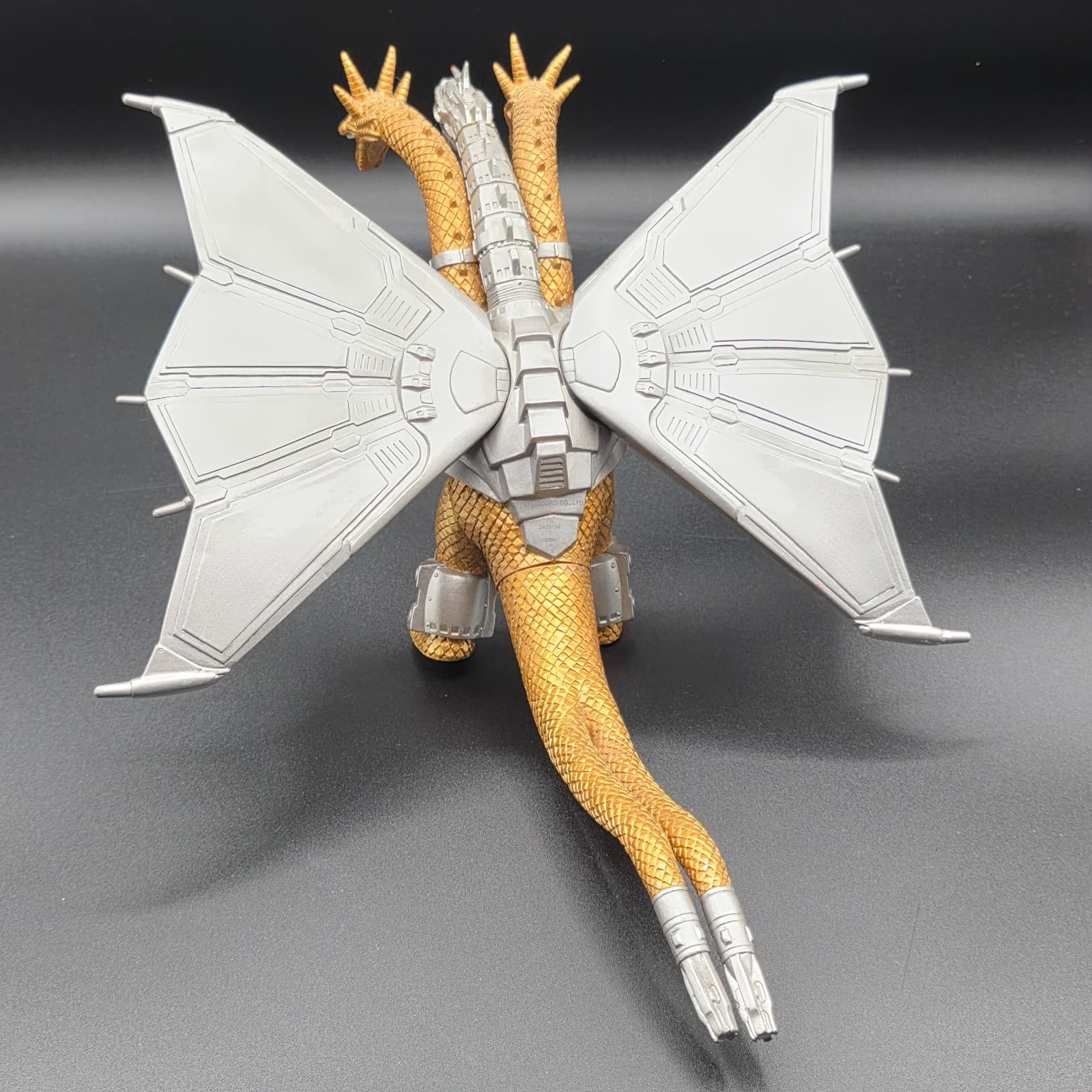 1998 BANDAI MECHA KING GHIDORAH Vinyl Figure Movie Monster Series Dark Gold - Thumbnail 7