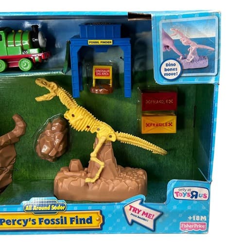 2010 Fisher Price Thomas & Friends All Around Sodor Percy's Fossil Find Toysrus - Thumbnail 3