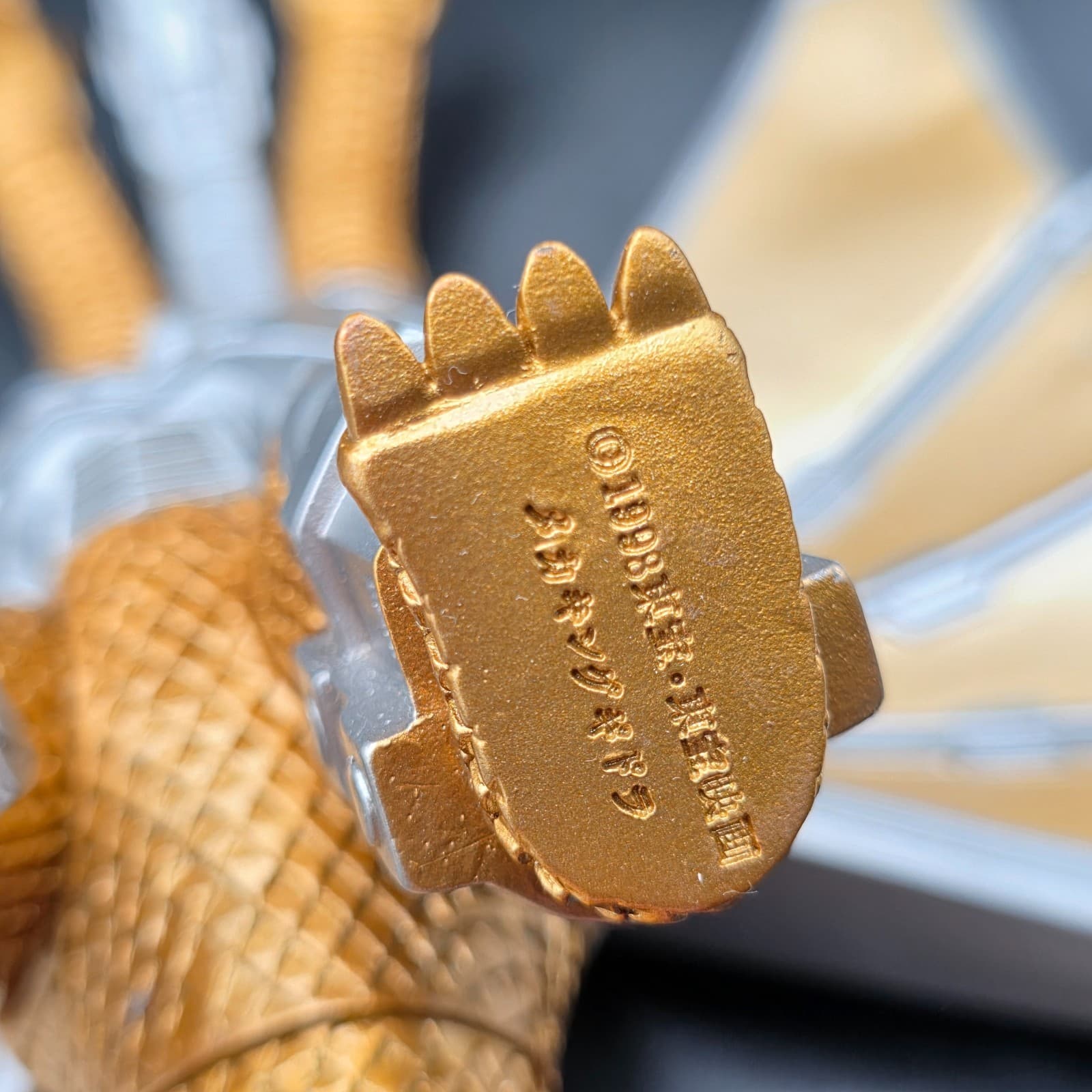 1998 BANDAI MECHA KING GHIDORAH Vinyl Figure Movie Monster Series Dark Gold - Thumbnail 3